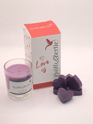 Mr valentine votive candle and heart melts LIMITED EDITION