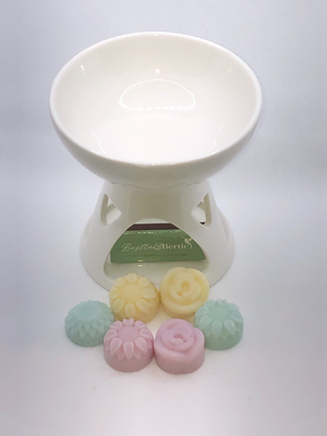 Ceramic burner and flower melts