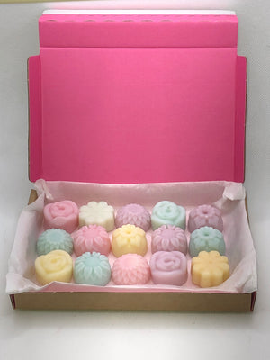 The ultimate in wax melt flower box only available in the fragrances listed.
