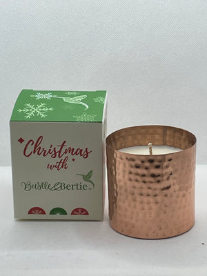 ROSE GOLD CHRISTMAS CANDLE GINGER RAISING MONEY FOR PORTSMOUTH DOWNS SYNDROME