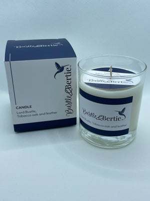 LORD BUSTLE CANDLE  TOBACCO, OAK AND LEATHER